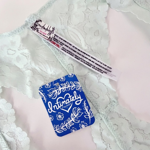 FREE PEOPLE Galloon Racerback Mint Green Lace Bralette - Picture 5 of 6